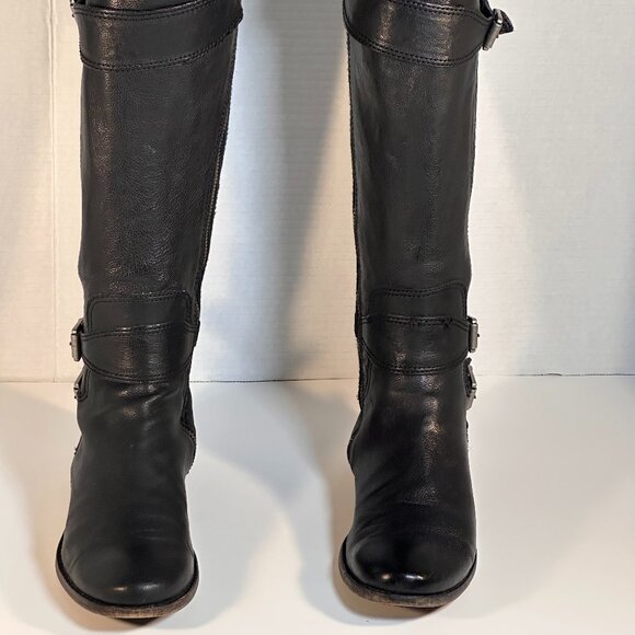 Frye Tall Black Boots Women's size 7 - Picture 8 of 16